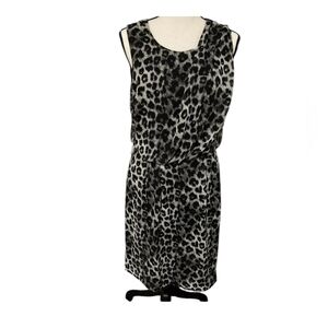 Apt.9 Blouson dress animal print sz 16
